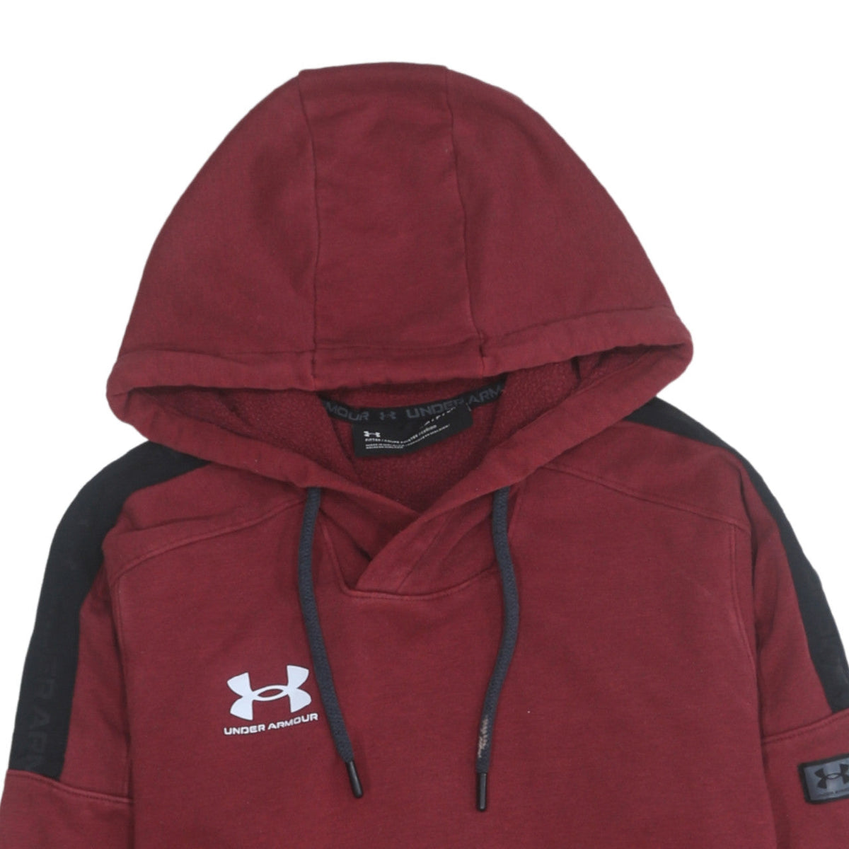 Under Armour Men's Red Pullover Hoodie Small Sports Fleece