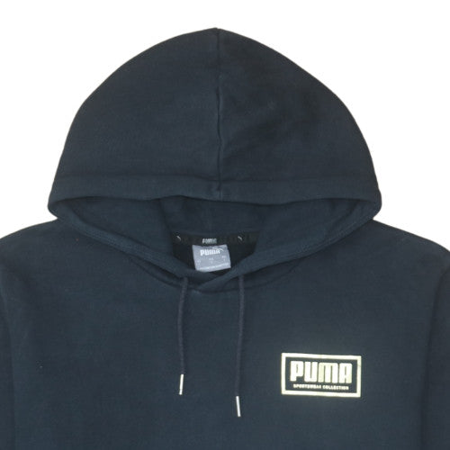 Puma Men's Black Pullover Hoodie L Sports Fleece Sweatshirt