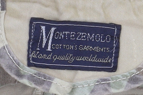 Montezemolo Men's Beige Cotton Cargo Shorts Size 46 Regular Fit