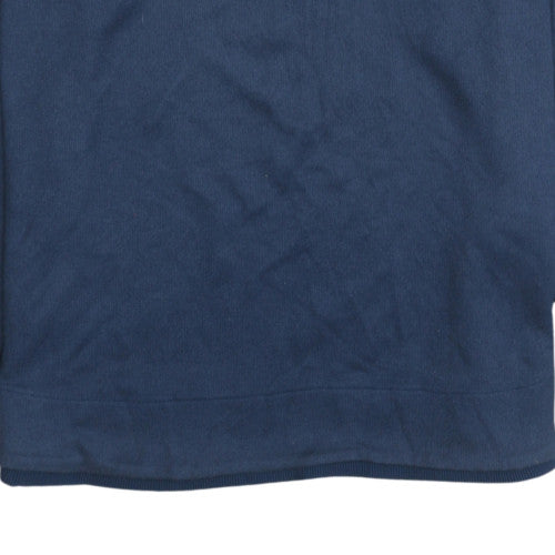 Under Armour Mens Blue Fleece 1/2 Zip Long Sleeve Jumper Size L