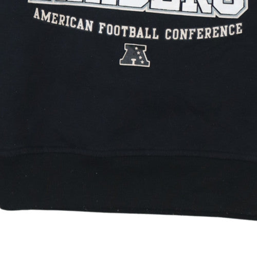 NFL Team Apparel Women's Black Oakland Raiders Pullover Sweatshirt M
