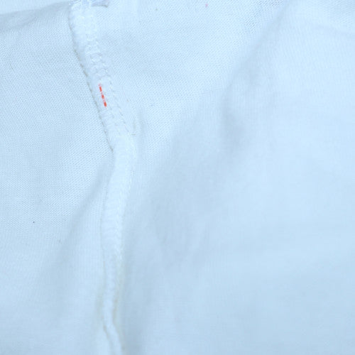 Tommy Hilfiger Men's White Crew Neck Logo Tape T-Shirt Size M