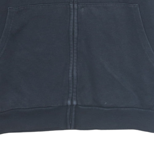 Champion Boys Black Full Zip Hoodie XL 13-14 Years Cotton Blend Logo