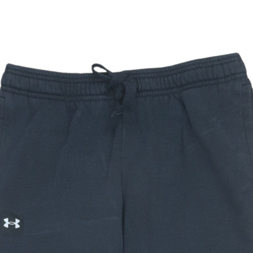 Under Armour Boys Black Jogger Sweatpants Size 158 Elastic Waist Casual
