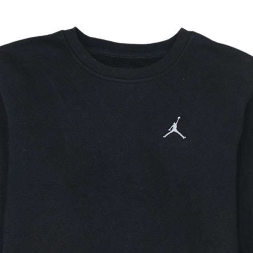 Jordan Boys Black Sweatshirt 13-15 Years Crew Neck Pullover Fleece