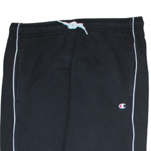 Champion Boys Black 2XL Jogger Trousers with Side Stripe and Drawstring