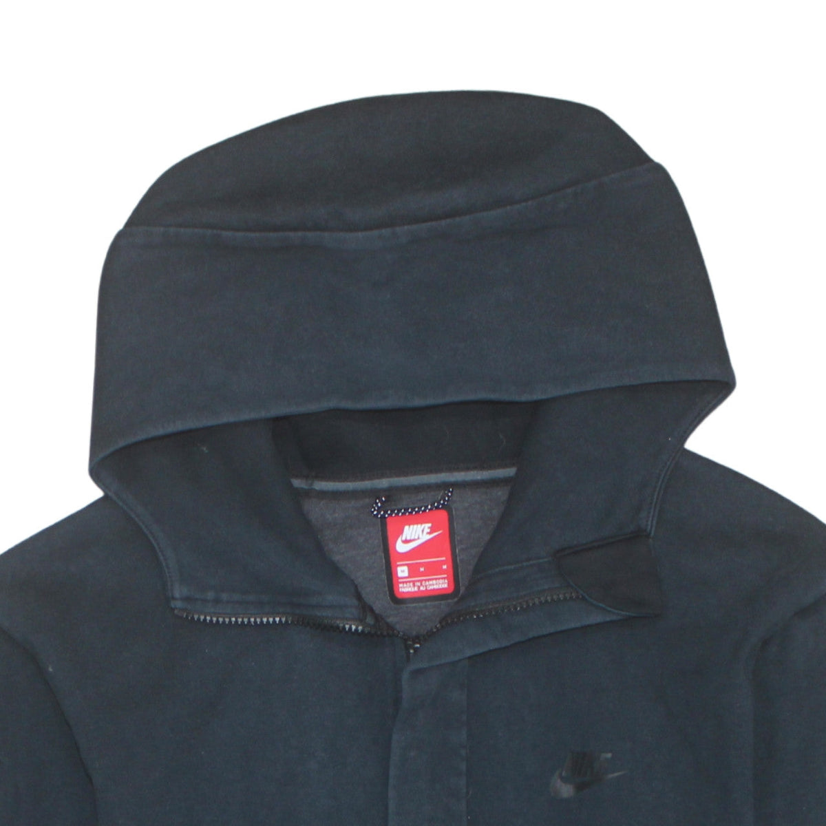 Nike Men's Black Full Zip Hooded Sweatshirt M Regular Fit