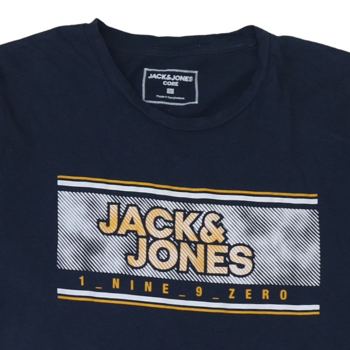 Jack & Jones Men’s Blue Graphic Print Crew Neck T-Shirt L