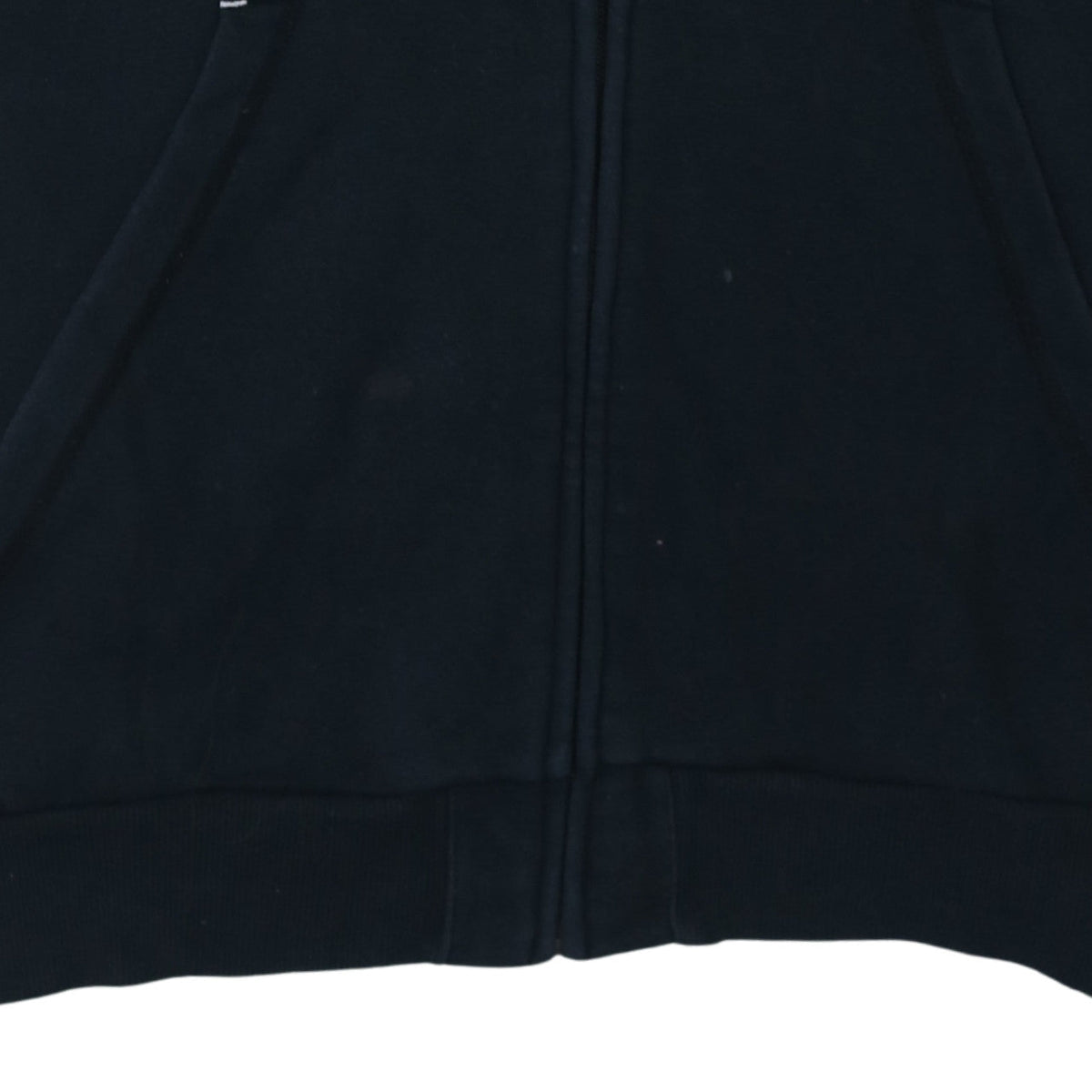 Adidas Men's Black XL Full Zip Hoodie with Logo Print
