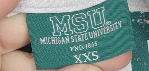 MSU Michigan State University Grey Crew Neck Sweatshirt Women’s XXS