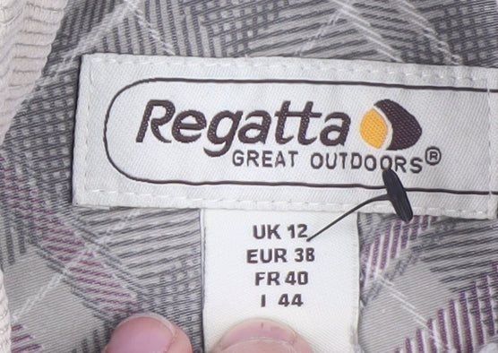 Regatta Women Ivory 1/4 Zip Fleece Sweatshirt UK 12 Outdoor Wear