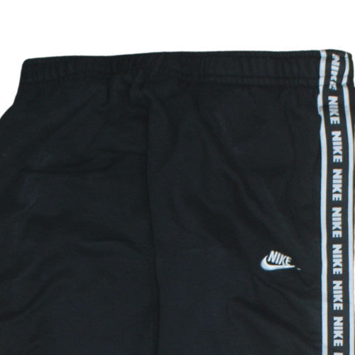 Nike Mens Black L Regular Fit Jogger Trousers with Side Stripe