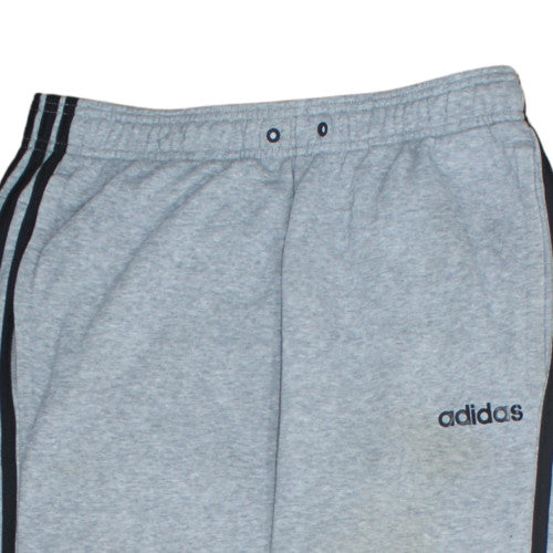 adidas Mens Grey Jogger Sweatpants M Regular Fit Elastic Waist Tapered