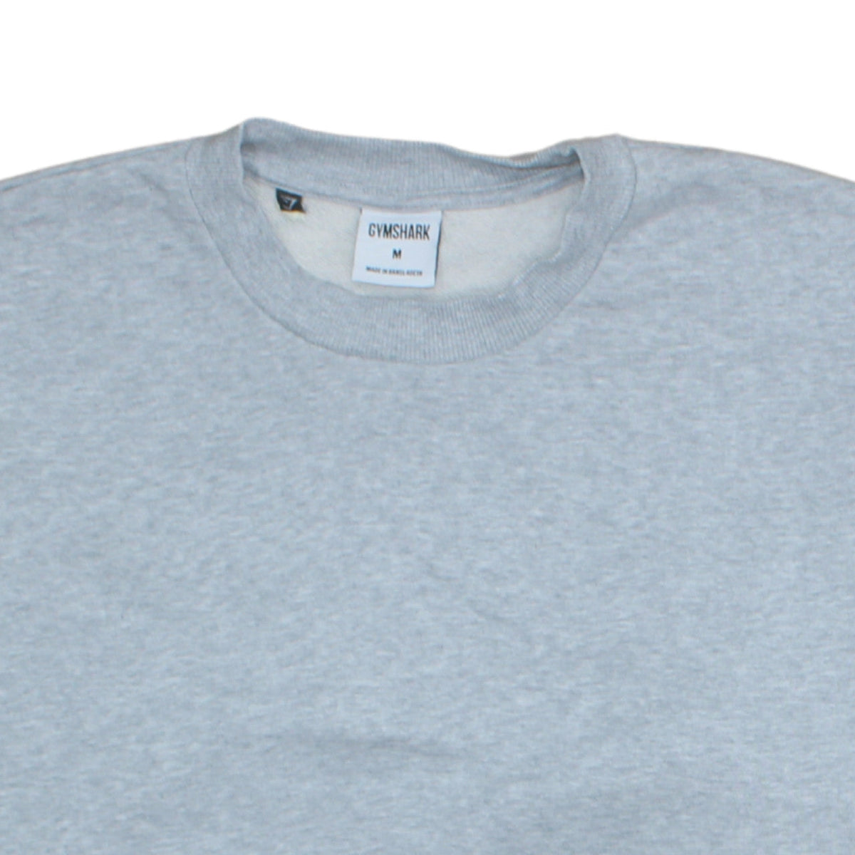 Gymshark Men's Grey Pullover Crew Neck Sweatshirt Size M Regular Fit