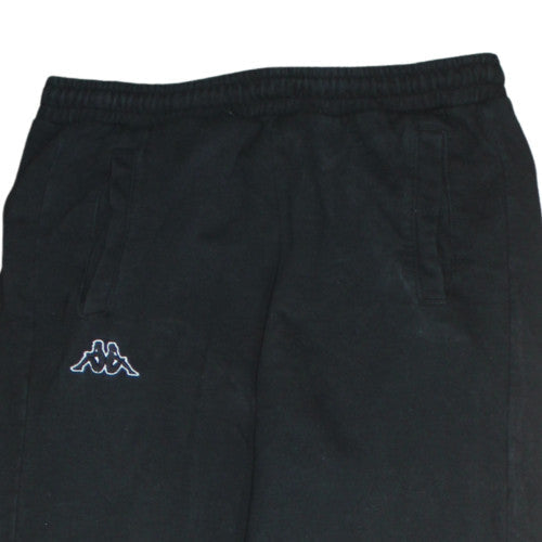 Kappa Men's Black Small Jogger Sweatpants Elastic Waist Comfort Fit