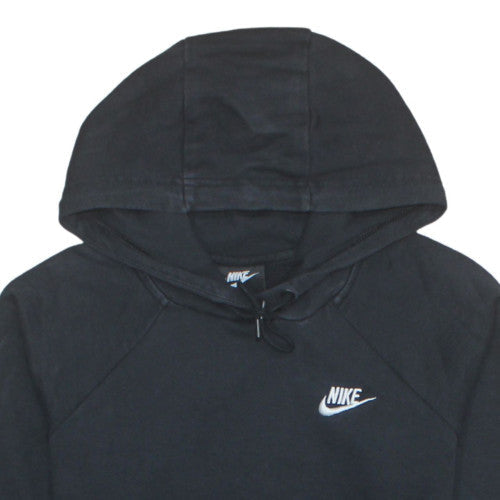 Nike Men's Black Pullover Hoodie Size S Logo Cotton Sweatshirt