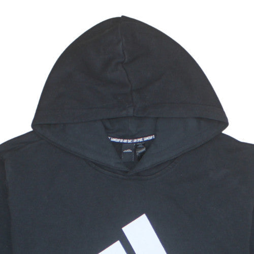 Adidas Men Black XL Pullover Hoodie Logo Sports Jersey Sweatshirt