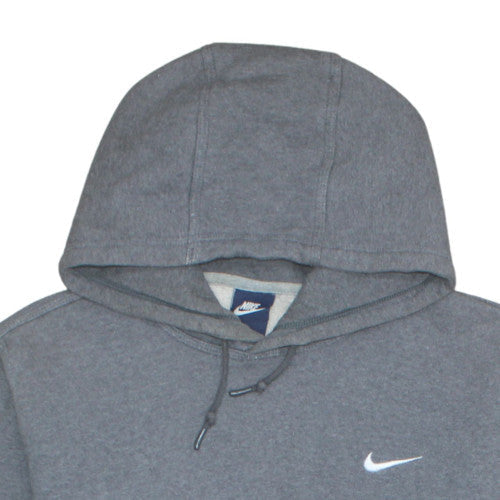 Nike Men's Grey Pullover Hoodie XL Fleece Cotton Blend