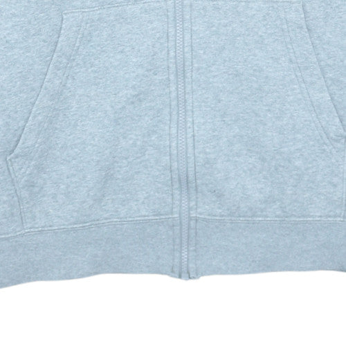 Nike Men’s Grey Full Zip Hoodie M Regular Fit Casual Sportswear