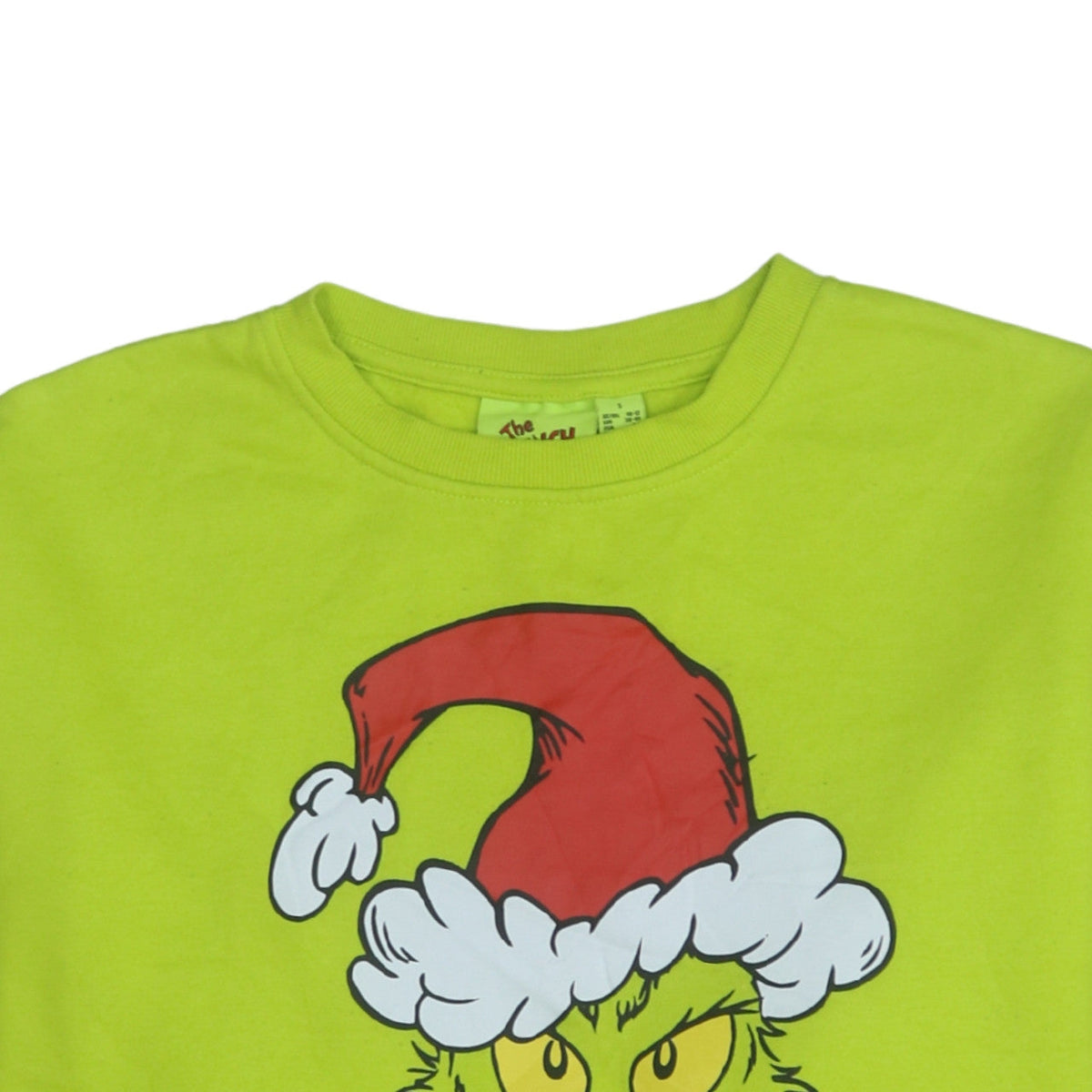 The Grinch Unisex Green Pullover Sweatshirt S Christmas Graphic