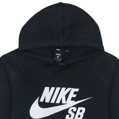 Nike SB Men's Black Pullover Hoodie Small Logo Fleece Sweatshirt