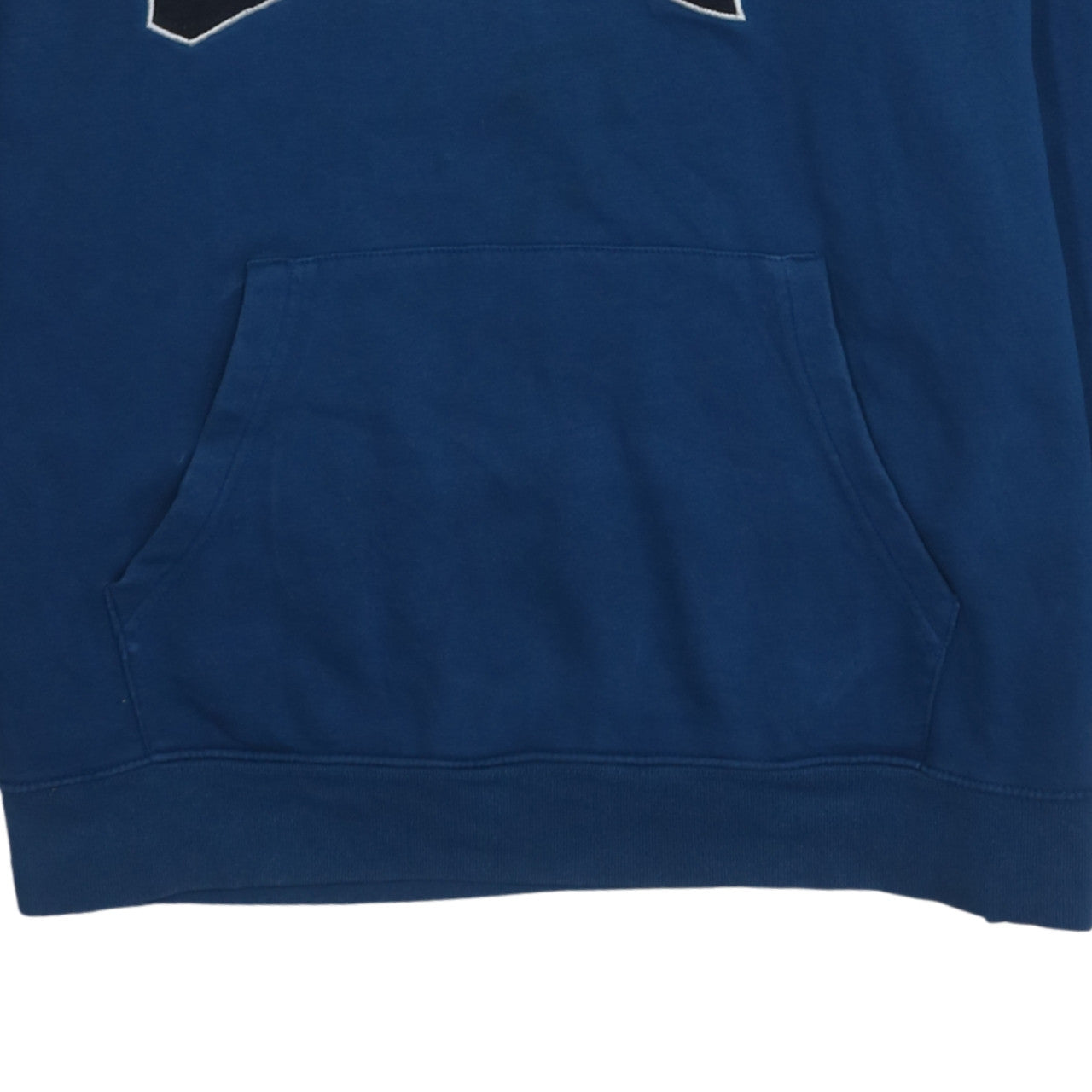 GAP Women Blue Pullover Hoodie XL Logo Embroidered Cotton Blend