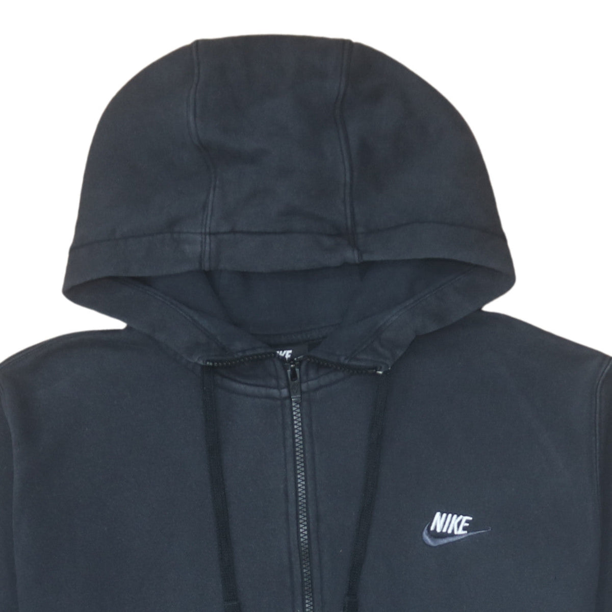 Nike Men's Black 1/2 Zip Hoodie Fleece Lined Pullover Size L