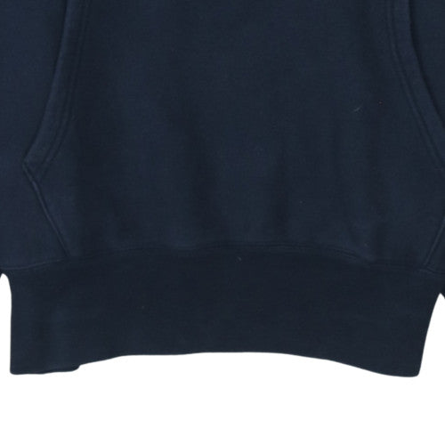 Champion Men's Blue Pullover Hoodie Small Logo Fleece Sweatshirt