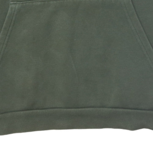 Puma Men’s Green Pullover Hoodie M Fleece Logo Sweatshirt