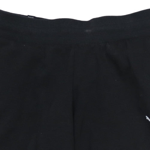PUMA Womens Black Jogger Sweatpants Size S Cotton Blend Activewear