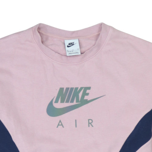 Nike Girls Pink Crew Neck Sweatshirt XL Graphic Print Pullover