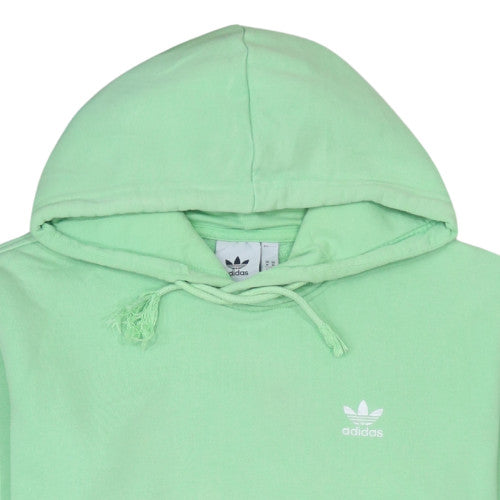 Adidas Men's Green Pullover Hoodie Size M Fleece Cotton Sweatshirt