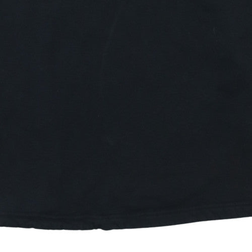 Adidas Women Black 1/4 Zip Pullover Sweatshirt Size 12 UK