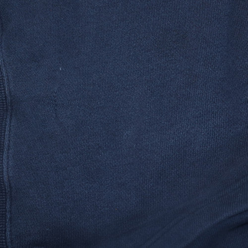 Gap Men's Blue Pullover Hoodie M Fleece Cotton Logo Sweatshirt