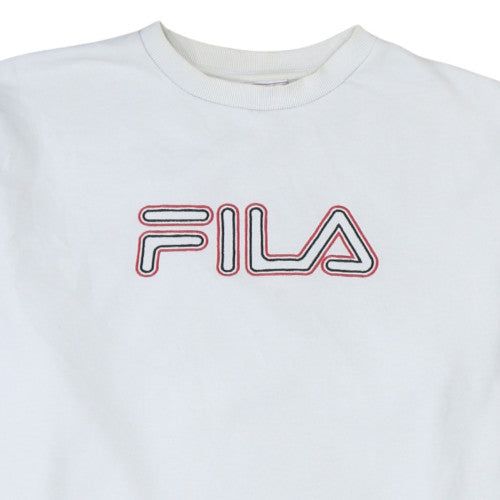 Fila Men's White XL Pullover Crew Neck Sweatshirt