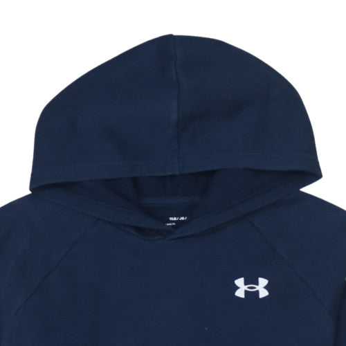 Under Armour Boys Blue Pullover Fleece Hoodie Size 158 YLG