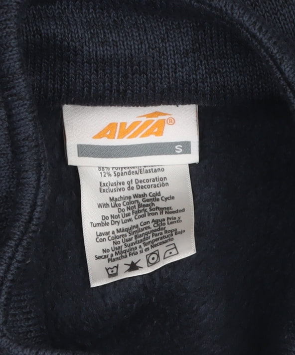 Avia Womens Black Soft Shell Full Zip Sports Jacket Size S