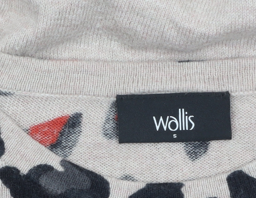 Wallis Women’s Beige Animal Print Pullover Jumper Size S