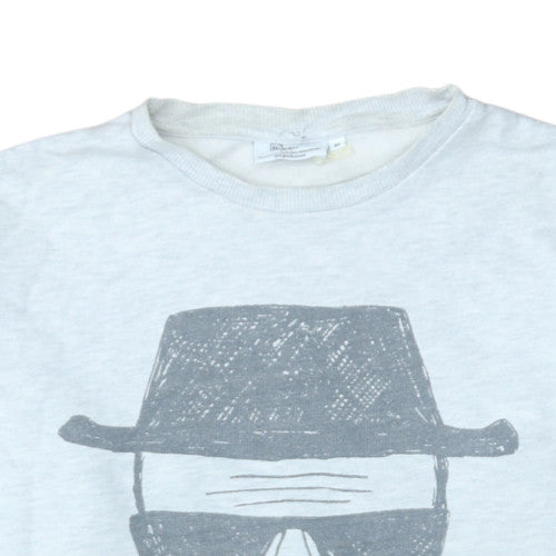 Breaking Bad Women's Grey Heisenberg Graphic Crew Neck Sweatshirt M