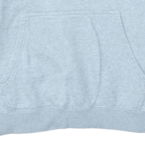 Champion Men's Grey Pullover Hoodie Large Logo Fleece Sweatshirt