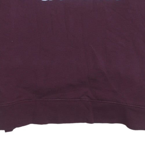 Adidas Womens Burgundy Sweatshirt UK 12 Crew Neck Long Sleeve