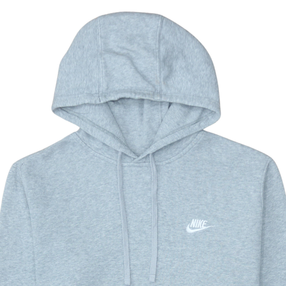 Nike Men's Grey Pullover Hoodie M Regular Fit Fleece Sweatshirt