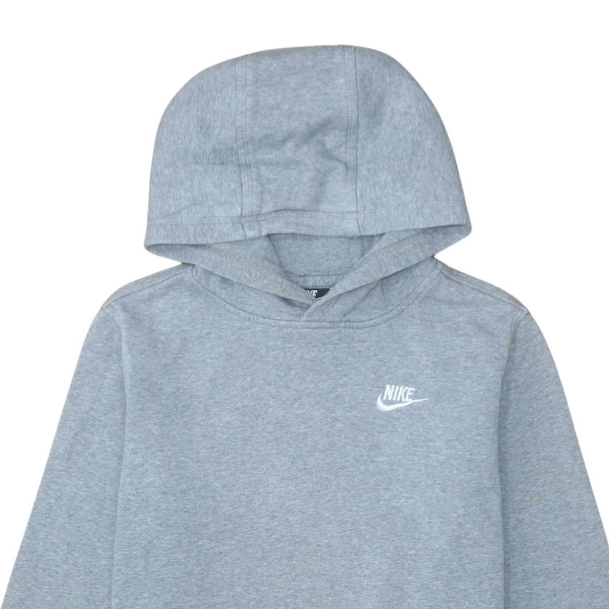 Nike Boys Grey Pullover Hoodie XL Fleece Standard Fit Sweatshirt