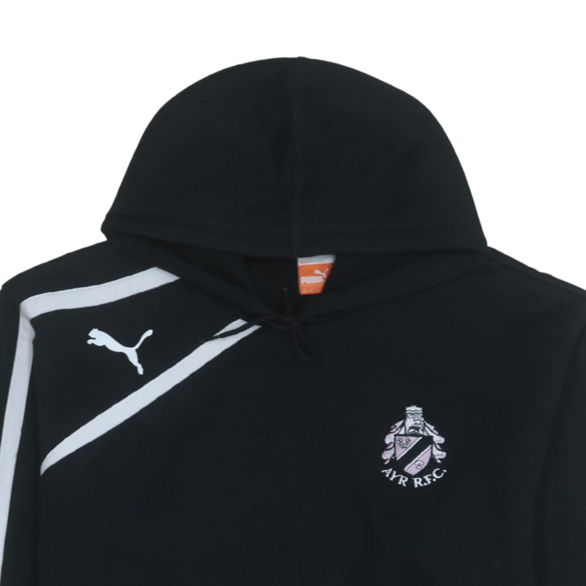 Puma Men's Black XL Pullover Hoodie Ayr RFC Fleece Sportswear
