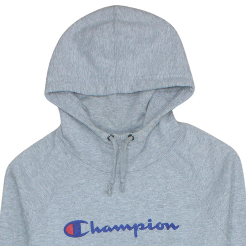 Champion Men's Grey Pullover Hoodie M Regular Fit Sportswear