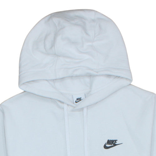 Nike Women White Small Pullover Hoodie Sweatshirt Cotton Blend