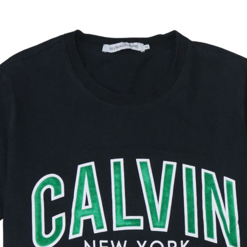 Calvin Klein Jeans Men's Black Graphic Logo T-Shirt Size M