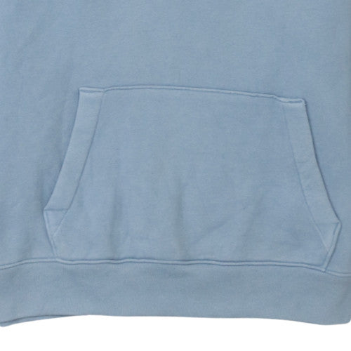 Hollister Men Blue Pullover Hoodie Medium Fleece Embroidered Logo
