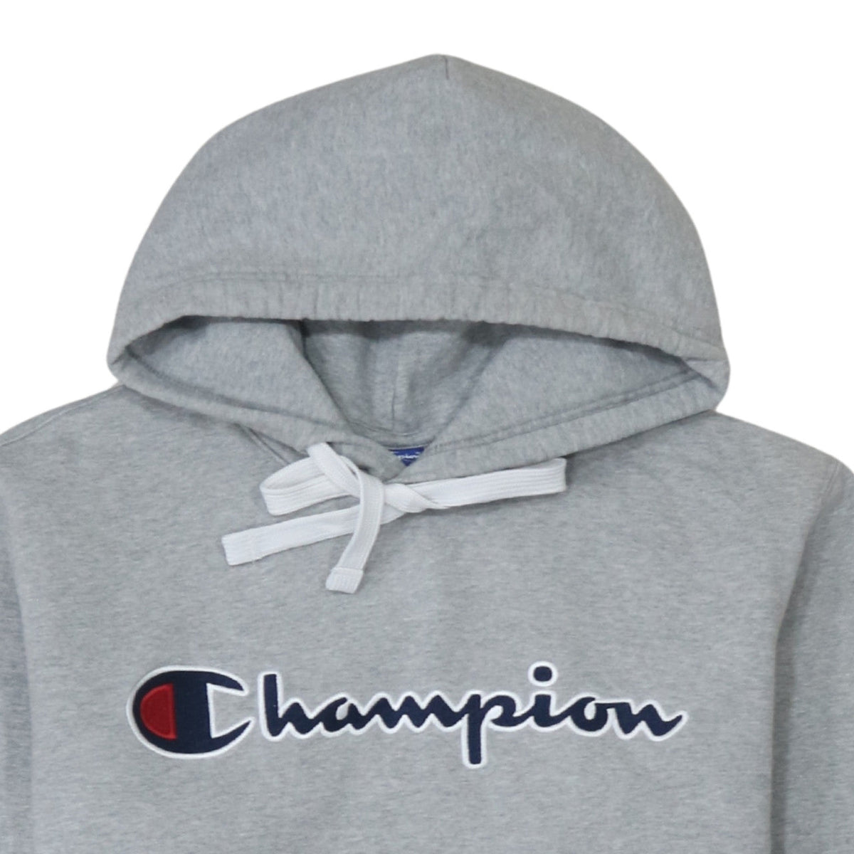 Champion Men's Grey Pullover Hoodie Large Sports Style