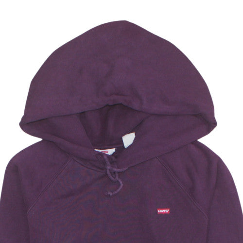 Levi's Women Purple Pullover Hoodie XS Cotton Blend Casual